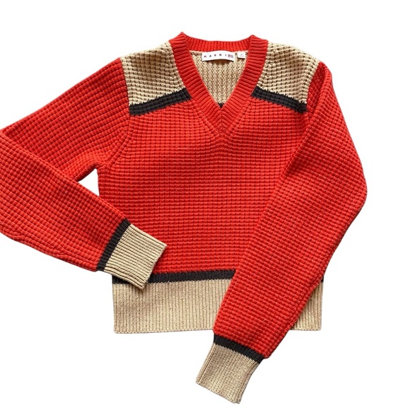MARNI x Uniqlo orange Tan Wool Sweater - Picture 14 of 14